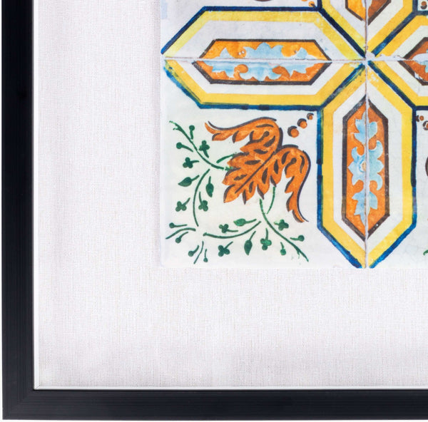 Surya Sevilla Framed Art 20"H X 20"W - Elegant Global-inspired Designs For Eclectic Home Décor Charm! Main, Terracotta Wood,Polystyrene Svl002-2020