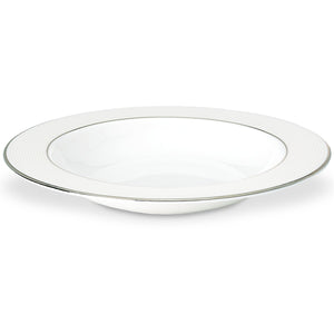Lenox Opal Innocence Stripe Pasta/Rimmed Soup Bowl White, WHITE BONE CHINA 806497