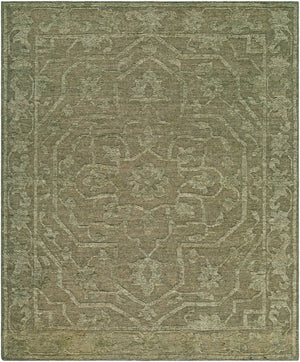 Surya Savannah Svn-2300 10' X 14' Luxurious Handmade Wool Rug - Timeless Elegance For Any Room Style The Prominent Colors In This Rug Are, Olive Wool Svn2304-23