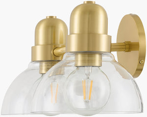 Livabliss Solvoro Art Deco Metal and Glass Wall Sconce for Hallway Living Room Bedroom SVO-002