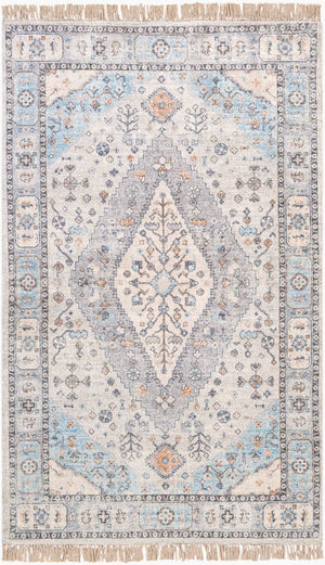 Surya Sivas 2' X 3' Handmade Rug - Timeless Elegance With Durable Design, Perfect For Any Decor Space Gray Viscose,Polyester,Cotton Svs2300-576