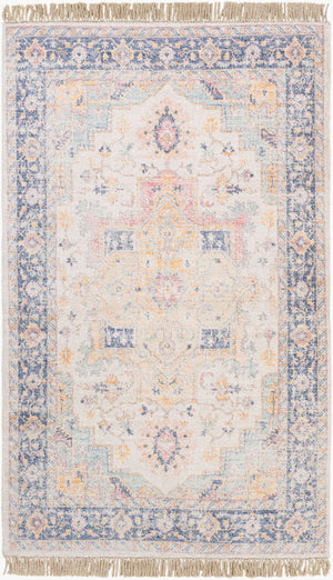 Surya Sivas 2' X 3' Handmade Rug - Timeless Elegance With Durable Design, Perfect For Any Decor Space Orange Viscose,Polyester,Cotton Svs2301-576