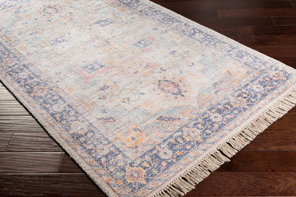 Surya Sivas 2' X 3' Handmade Rug - Timeless Elegance With Durable Design, Perfect For Any Decor Space Orange Viscose,Polyester,Cotton Svs2301-576