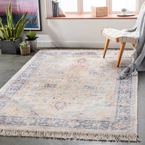 Surya Sivas 2' X 3' Handmade Rug - Timeless Elegance With Durable Design, Perfect For Any Decor Space Orange Viscose,Polyester,Cotton Svs2301-576