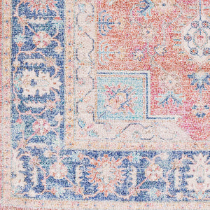 Surya Sivas 2' X 3' Handmade Rug - Timeless Elegance With Durable Design, Perfect For Any Decor Space Dark Blue Viscose,Polyester,Cotton Svs2303-576