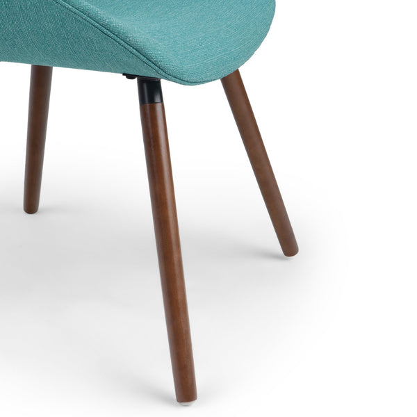 English Elm Malden Bentwood Dining Chair In Turquoise Blue - Mid-Century Style, Comfort, And Versatile Design B136P158897