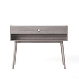 Christopher Knight Home® - Noble House - Brenda Mid Century Modern Grey Oak Finished Fiberboard Home Office Desk