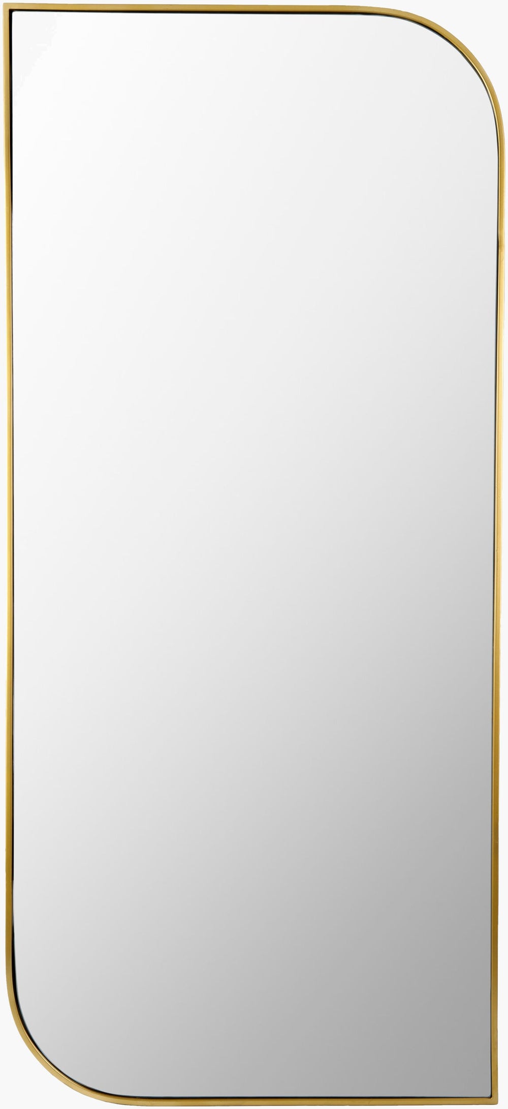 Surya Sweyn Oversized Full-length Mirror - 87"H X 39"W, Modern Metal Design For Stylish Home Décor Frame, Gold Iron Swe001-8739