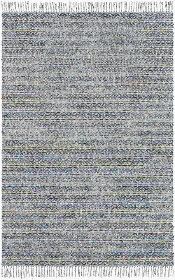 Surya Skywalk Swk-2300 Handmade 2' X 3' Wool & Polyester Rug - Modern Decor For Timeless Elegance Dark Blue Wool,Polyester Swk2301-23