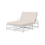 Bristol Double Chaise in Canvas Flax w/ Self Welt SW501-99-FLAX-STKIT Sunset West