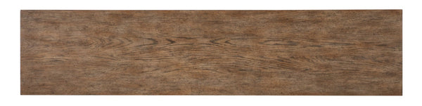 Hooker Furniture Americana Parquet Entertainment Credenza With Soft-Close Doors, Cable Management, Heirloom Finish Medium Wood 7050-55498-85