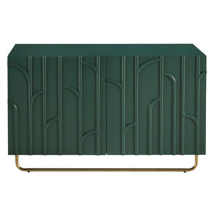 Pulaski Furniture 2-door Contemporary Accent Chest – Chic Metal Storage With Adjustable Shelf & Modern Green Finish Green Solid Wood Veneers P301776-pulaski