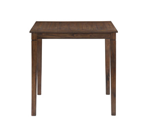 English Elm Steve Silver - Compact Farmhouse 5-Pack Counter Dining Set Chestnut – Plank-Effect Top, Shaped Stools, Space-Saving Design, Durable Ash Veneer Finish B081111834