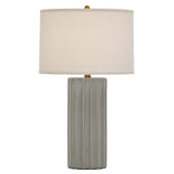 Homelegance By Top-Line Fenix Ceramic Table Lamp Grey Ceramic