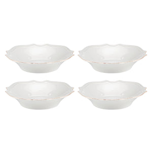 Lenox French Perle Bead Pasta Bowls, Set of 4 White, WHITE STONEWARE 895713