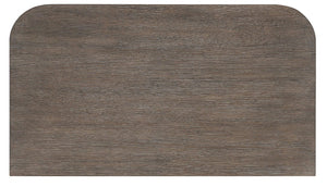 Hooker Furniture Modern Oak-Accent Three-Drawer Nightstand With Wire-Brushed Veneer, Leather-Wrapped Pulls, Self-Closing Drawers Medium Brown 6850-90016-89