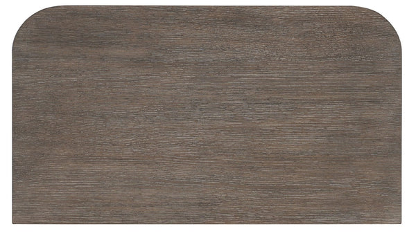 Hooker Furniture Modern Oak-Accent Three-Drawer Nightstand With Wire-Brushed Veneer, Leather-Wrapped Pulls, Self-Closing Drawers Medium Brown 6850-90016-89