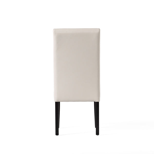 English Elm Hanford Upholstered Dining Chair Set of 2 with T-stitch Back and Tapered Legs 53999.00IVY