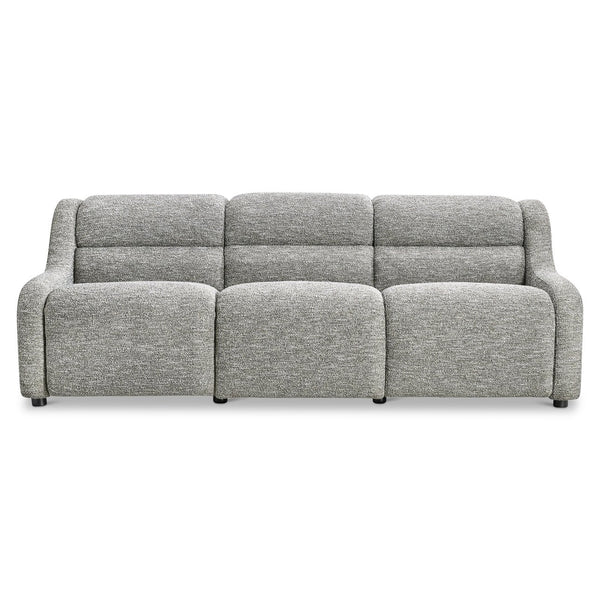 Bernhardt Bernhardt Gio Channeled Fabric Power Reclining Sofa with Hidden Controls Modern Living B167RO