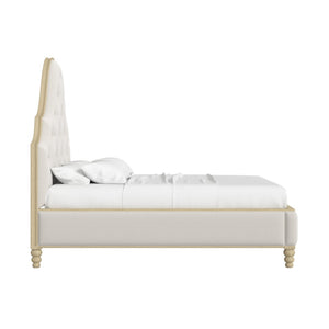 A.R.T. Furniture Haven Upholstered Bed in Warm White - Modern Comfort & Style for Your Serene Bedroom Retreat 339126-2325FB