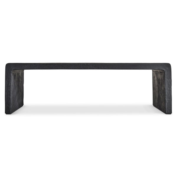 Bernhardt Bernhardt Shephard Faux Bois Resin Cocktail Table with Organic Form for Living Rooms 582012