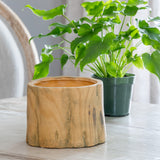 Faux Bois Garden Forest Pot, 6" ECL36006 Park Hill