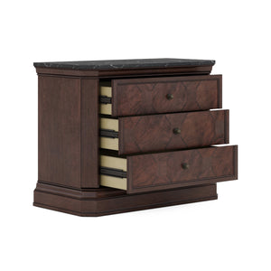 A.R.T. Furniture Revival Bachelor’S Chest - Traditional Napa Mahogany With Charcoal Marble Top & Cedar-lined Drawers Brown Rubberwood Solids,Quarter Mahogany Veneer,Stone,Resin,Metal 328158-1730
