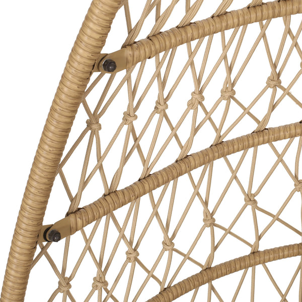 English Elm Christopher Knight Home® - Elijah Stylish Foldable Hanging Chair - Cozy Outdoor Basket Seat With Cushions For Relaxation & Charm 70604.00LTN