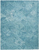 LNK01 Linked Modern Indoor Rug - Hand Tufted Coastal Chic in Marine Blue for Contemporary Spaces