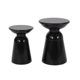 Christopher Knight Home® - Noble House - Pelon Outdoor Metal Side Tables - Set of 2