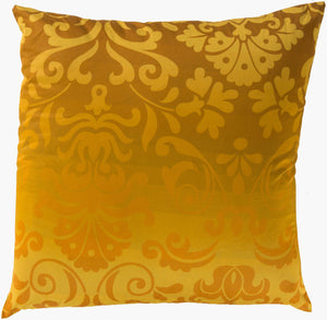 Surya Elizabeth Elegant 18" X 18" Cotton Accent Pillow - Traditional Style For Timeless Home Decor Tan Cotton Sy010-2222