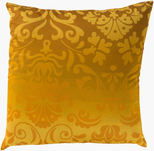 Surya Elizabeth Elegant 18" X 18" Cotton Accent Pillow - Traditional Style For Timeless Home Decor Tan Cotton Sy010-2222