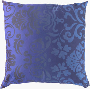 Surya Elizabeth Elegant 18" X 18" Cotton Accent Pillow - Traditional Style For Timeless Home Decor Blue Cotton Sy011-2222d