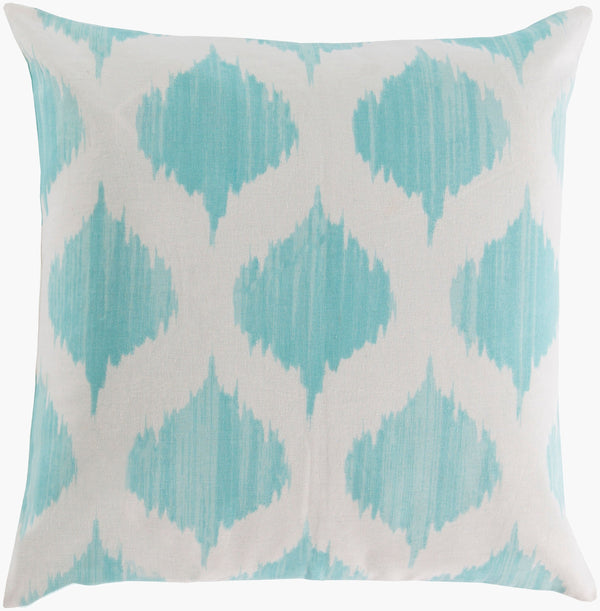 Surya Ogee Bohemian Global 18" Accent Pillow - Soft Cotton, Vibrant Design For Stylish Home Décor Blue Cotton,Cotton Sy023-1818d