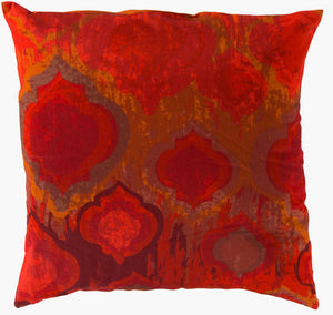 Surya Watercolor Woven Cotton Square Accent Pillow Painterly Soft Hues for Sofa or Bed SY032-2222