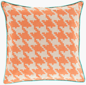 Surya Houndstooth Accent Pillow - 20" Cotton Decorative Pillow For Living Room, Bedroom Comfort & Style Mint Cotton Sy040-2222