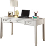 Boca 5 Piece L Shape Desk with Lateral File and Hutch Cottage White BOC-5PC-LDESK-FILE-HTCH Parker House