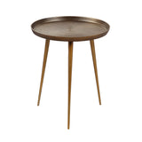 Christopher Knight Home® - Noble House - Everts Modern Handcrafted Aluminum Accent Table, Antique Brass