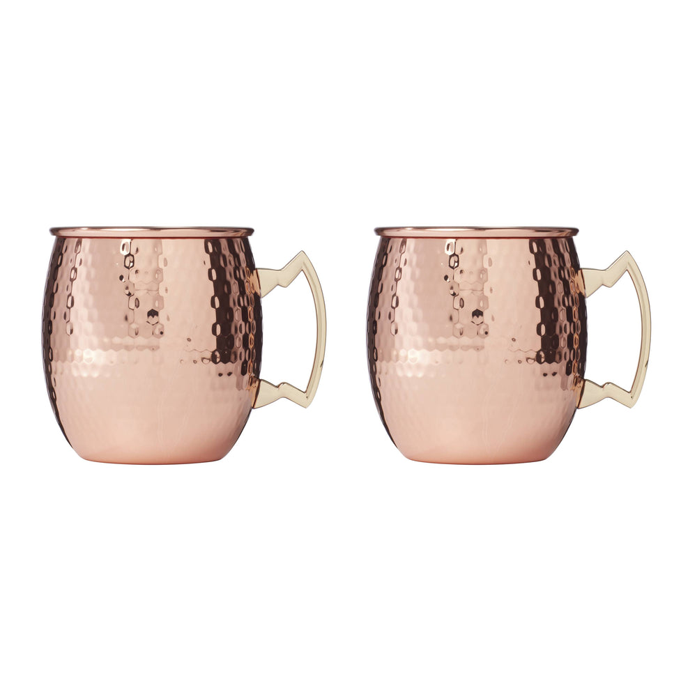 Lenox Cambridge 20 Oz Hammered Copper Moscow Mule Mugs, Set of 2 NO COLOR METAL EAHMM1CPCB1BM