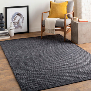 Surya Sycamore 10' X 14' Handmade Eco-friendly Area Rug - Cottage Charm With Easy Care & Style Charcoal Recycled Pet Yarn Syc2302-23