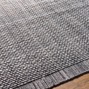Surya Sycamore 10' X 14' Handmade Eco-friendly Area Rug - Cottage Charm With Easy Care & Style Charcoal Recycled Pet Yarn Syc2303-576