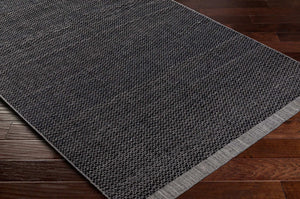 Surya Sycamore 10' X 14' Handmade Eco-friendly Area Rug - Cottage Charm With Easy Care & Style Black Recycled Pet Yarn Syc2304-810