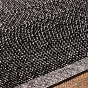 Surya Sycamore 10' X 14' Handmade Eco-friendly Area Rug - Cottage Charm With Easy Care & Style Black Recycled Pet Yarn Syc2304-810