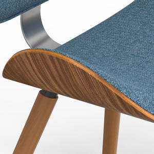 English Elm Marana Dining Chair In Denim Blue - Mid-Century Modern Style With Comfort And Versatile Design B136P158914