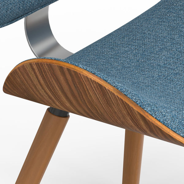 English Elm Marana Dining Chair In Denim Blue - Mid-Century Modern Style With Comfort And Versatile Design B136P158914