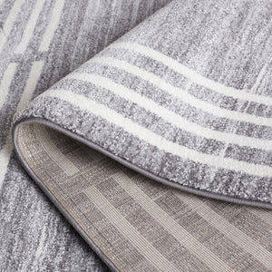 Safavieh Symphony 618 Power Loomed 100% Polypropylene Modern Rug Grey / Ivory SYH618F-8