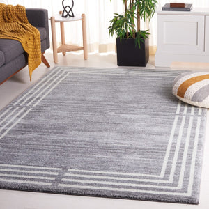 Safavieh Symphony 618 Power Loomed 100% Polypropylene Modern Rug Grey / Ivory SYH618F-8