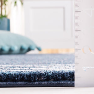 Safavieh Symphony 618 Power Loomed 100% Polypropylene Modern Rug Navy / Ivory SYH618N-8