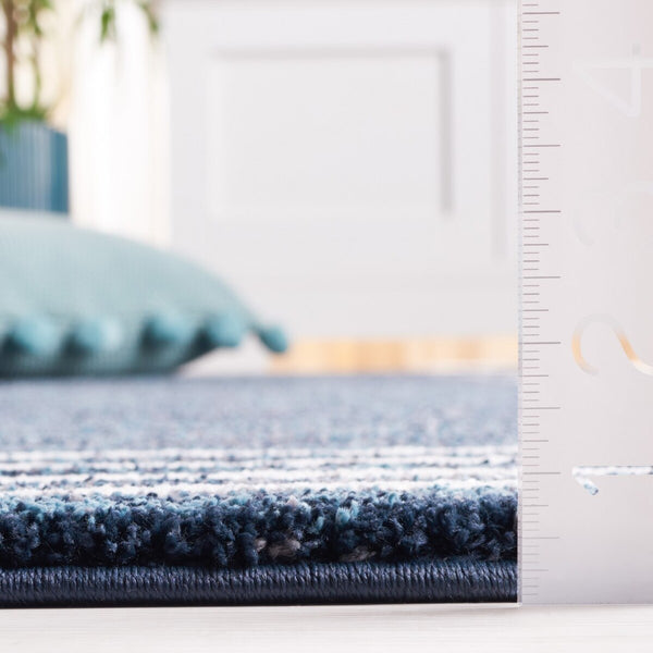 Safavieh Symphony 618 Power Loomed 100% Polypropylene Modern Rug Navy / Ivory SYH618N-8