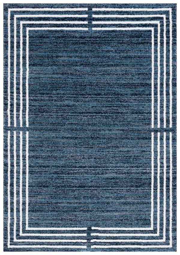 Safavieh Symphony 618 Power Loomed 100% Polypropylene Modern Rug Navy / Ivory SYH618N-8